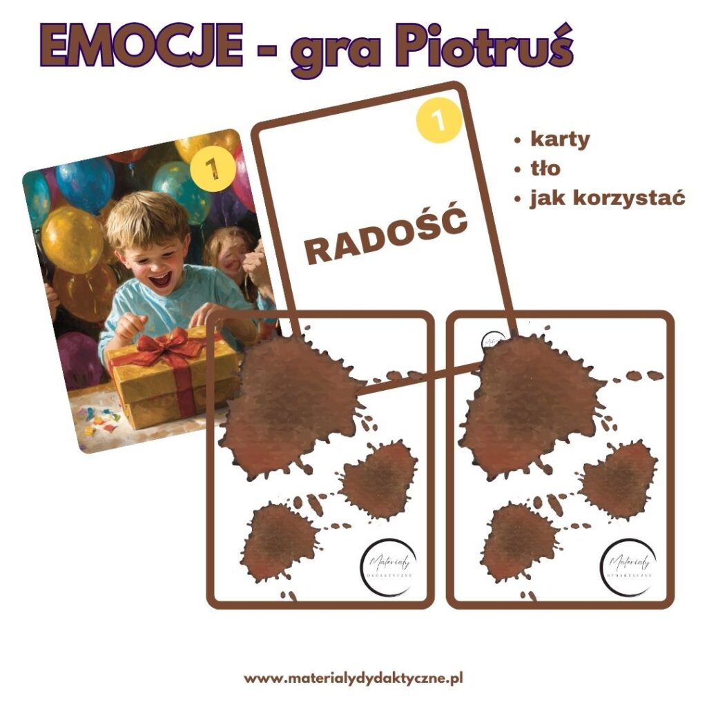 Emocje - gra Piotruś