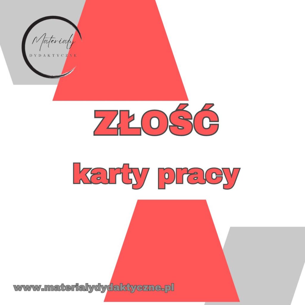 Złość - karty pracy