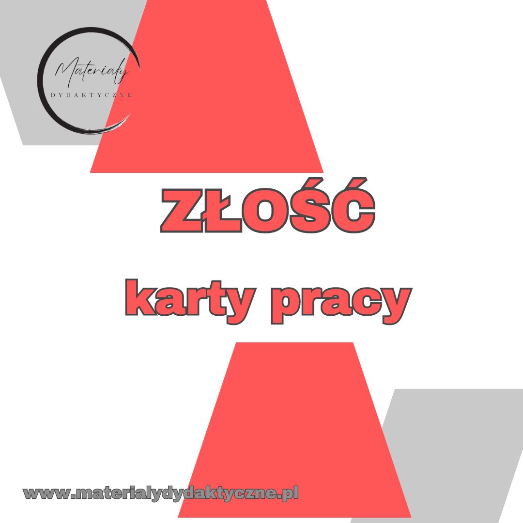 Złość - karty pracy