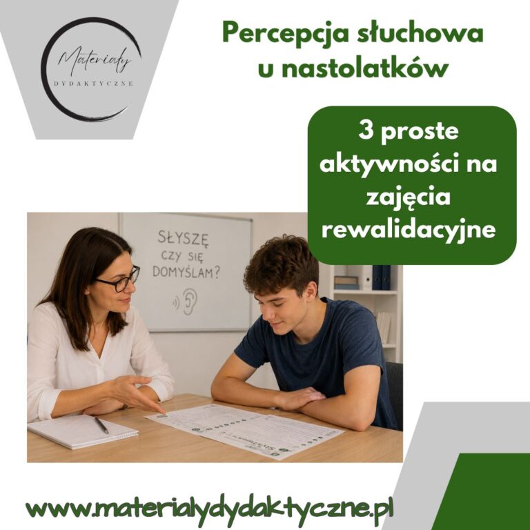 Percepcja słuchowa u nastolatków materialydydaktyczne.pl