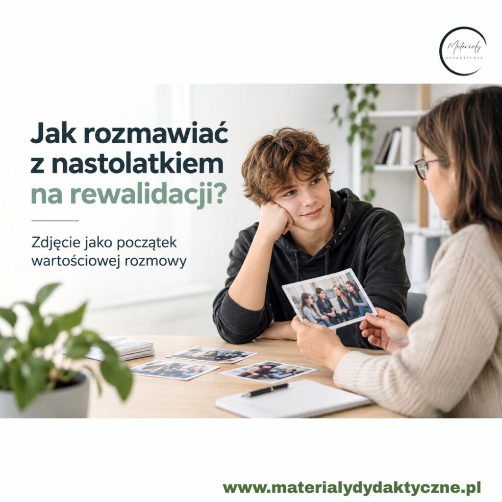 Jak rozmawiać z nastolatkiem na rewalidacji? Zdjęcie jako początek wartościowej rozmowy materialydydaktyczne.pl